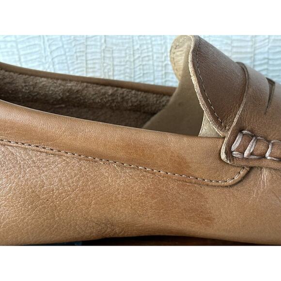 Nordstrom Men’s Driving Penny Loafer Brown Glove Tanned Leather Mocassin, 8M - Picture 7 of 16